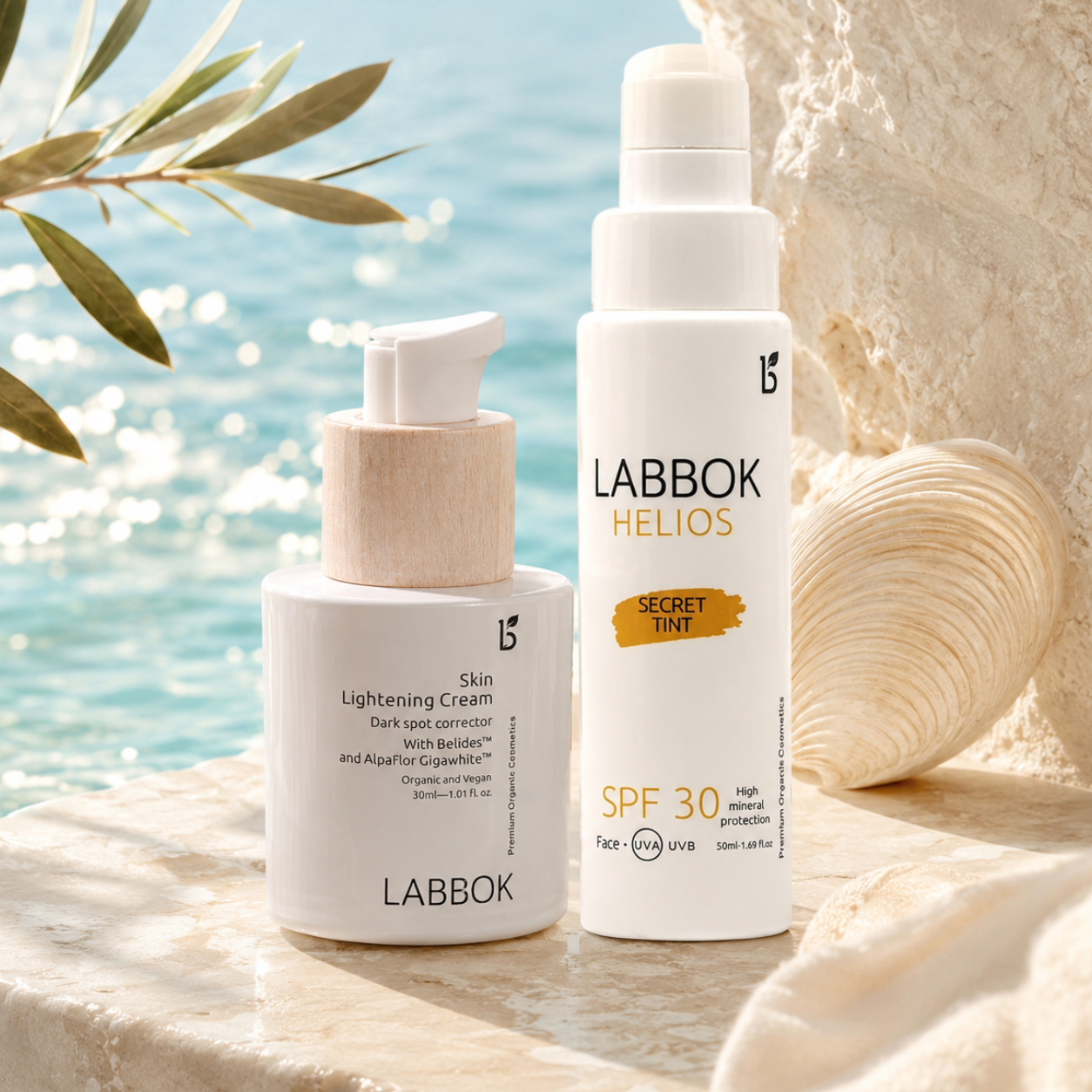 Labbok Lightening Cream + Tinted Mineral Sunscreen SPF 30