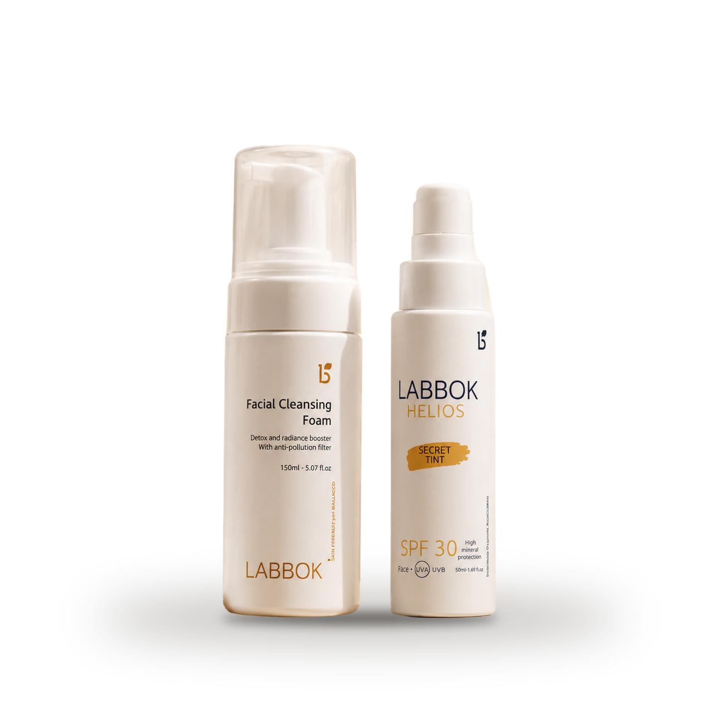 Tinted Mineral Sunscreen SPF 30+ Cleansing Foam with UV filters
